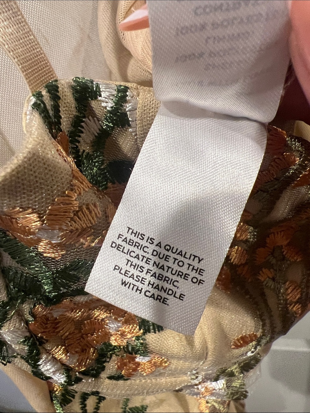 Lulu's Beige Floral Embroidered Bustier Bodysuit - Picture 4 of 8